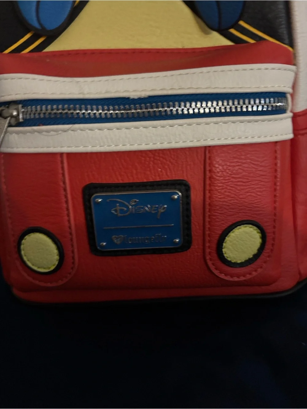 Disney Red White Blue Yellow Mini Backpack